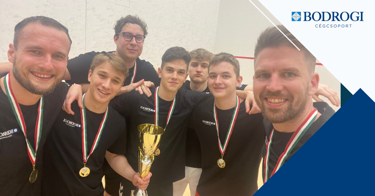 Országos Csapatbajnokság másodosztály bajnoka lett a Bodrogi Bau Szeged Squash SE
